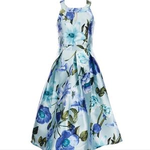 calvin klein illusion-sleeve a-line dress Cowl Neck Mixed Media Mini Dress main image 0